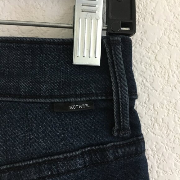 MOTHER Jean Womens 25 Stunner Zip Ankle Step Fran My Wildest Ride Dark Blue - Picture 11 of 15